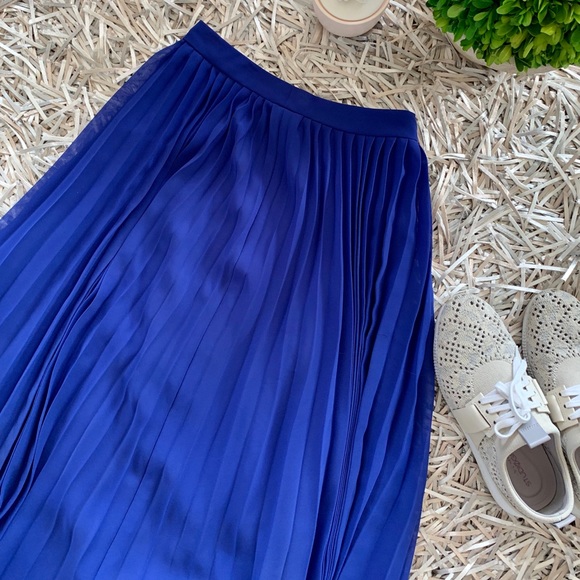 🐘ASOS blue chiffon skirt size 0 - Picture 7 of 8